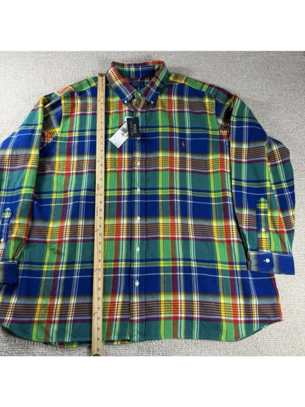 Polo Ralph Lauren Plaid Brushed Flannel Shirt Multicolor Men’s Size 3XB